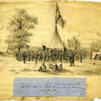 Miller’s Regiment of New Jersey Militia Celebrating the Fourth of July on Runyon Avenue at Camp Princeton