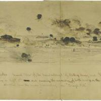 Siege of Charleston: General View of the Bombardment of Battery Gregg and Fort Wagner