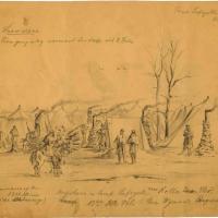 Winter Scene at Camp Lafayette in Rolla, Missouri