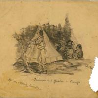 Indians and Guides in Camp