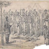 Confederate Soldiers Administering the Oath of Allegiance